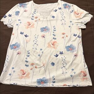 Floral Print Women's Top